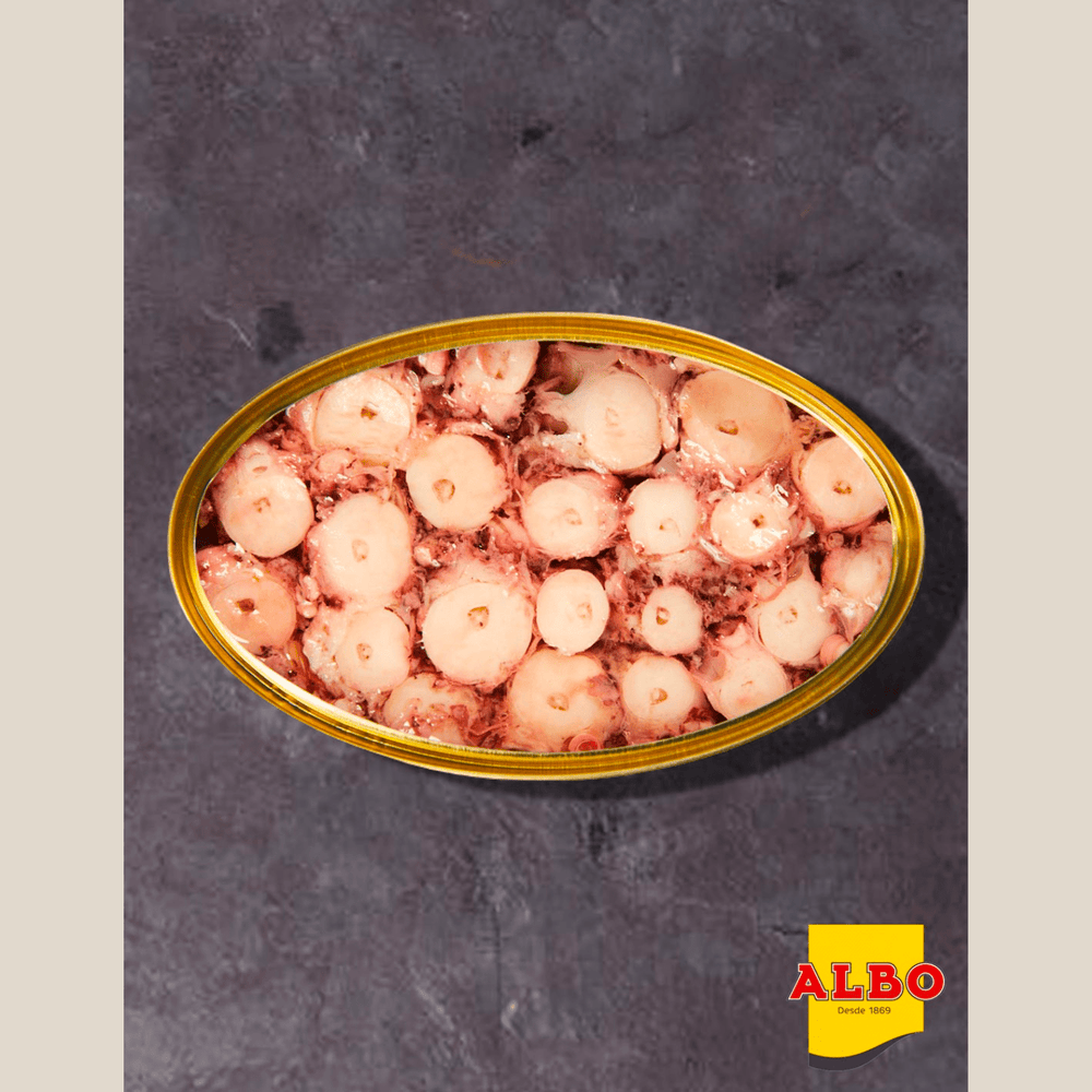 Albo Pulpo En Aceite De Oliva (Octopus In Olive Oil), 116Gr / 4 Oz Tin - The Spanish Table