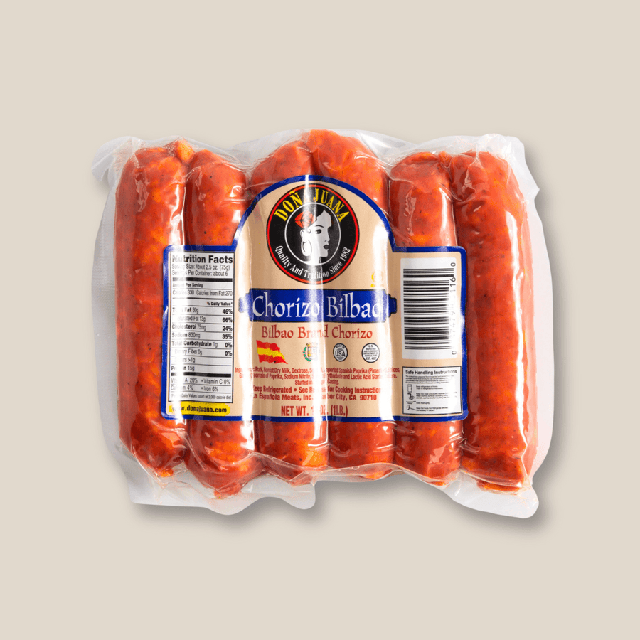 Chorizo Bilbao 6 Pack, 1 lb - The Spanish Table