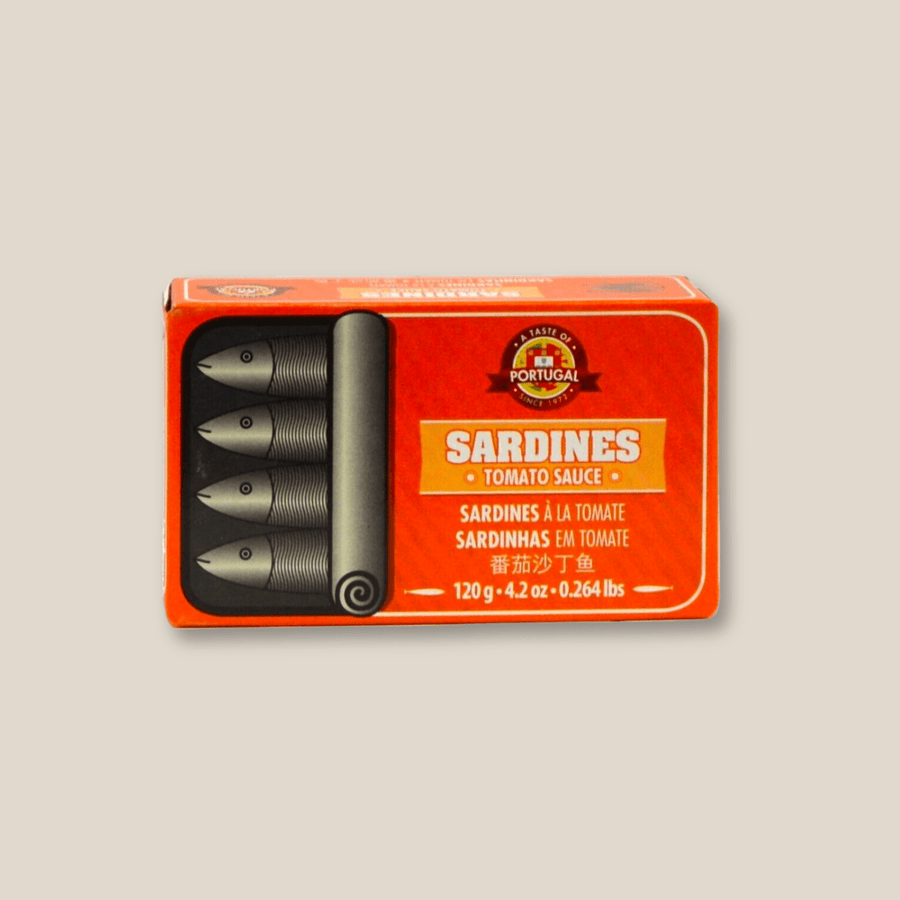 Taste Of Portugal: Sardines In Tomato Sauce, 120Gr / 4.2 Oz Tin - The Spanish Table