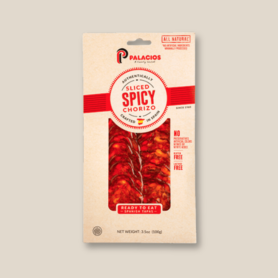 Palacios Sliced Chorizo, Picante - The Spanish Table