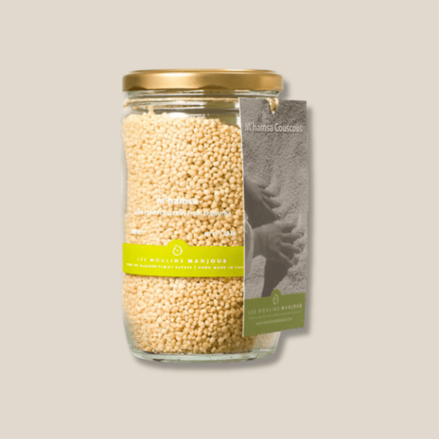 Les Moulins Mahjoub M'Hamsa Hand-Rolled Couscous, Plain - The Spanish Table