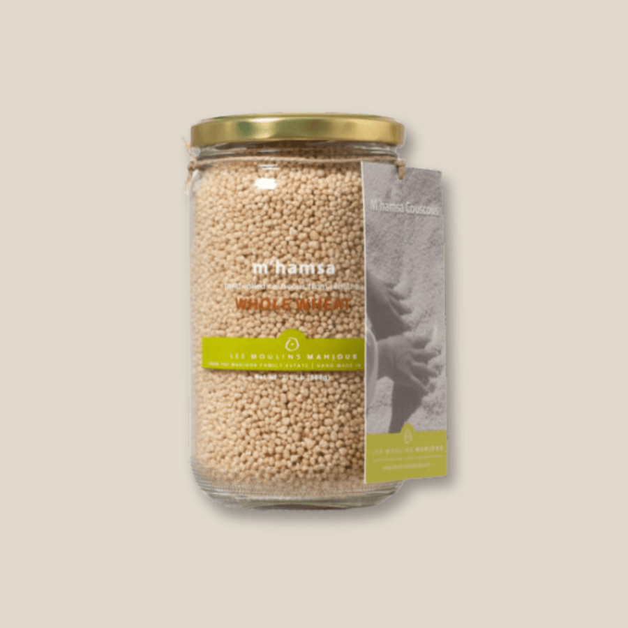 Les Moulins Mahjoub M'Hamsa Hand-Rolled Couscous, Whole Wheat - The Spanish Table