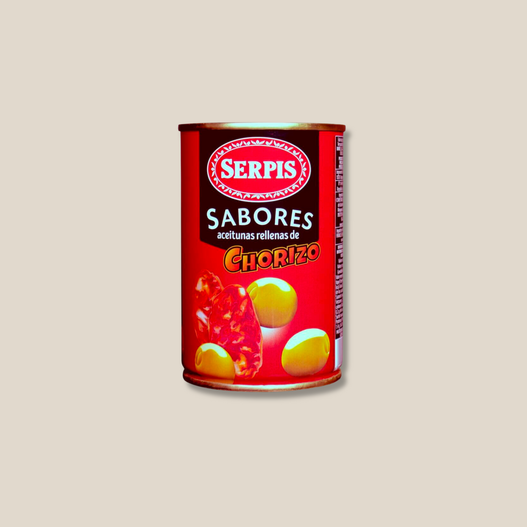 Serpis Spicy Chorizo Flavored Olives, 300G