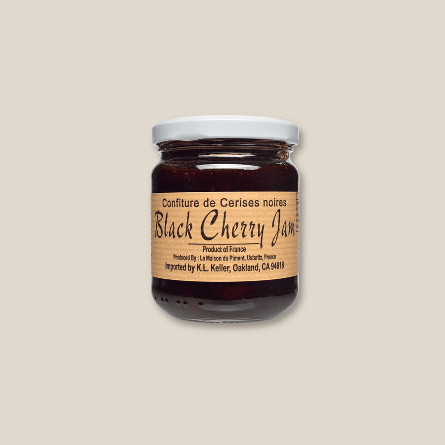 Maison du Piment Black Cherry Jam, 250 Gr/8.82 Oz Jar - The Spanish Table