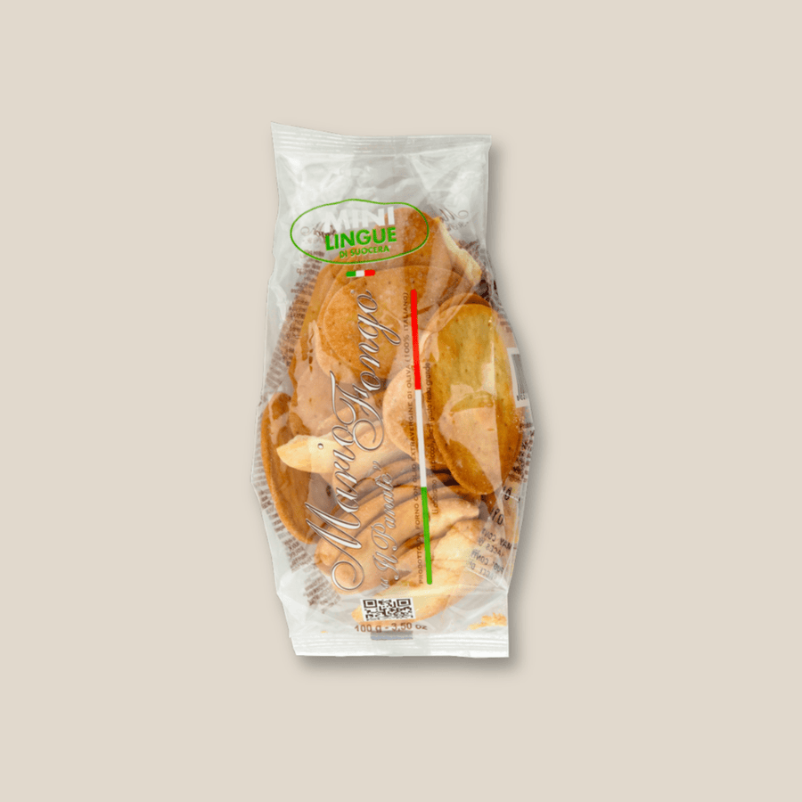 Mario Fongo Il Panate Mini Lingue Crackers 100g (3.5 oz) - The Spanish Table