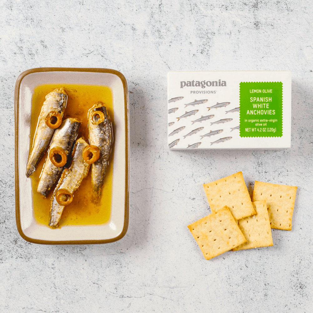 Patagonia Spanish White Anchovies with Lemon and Olive - The Spanish Table