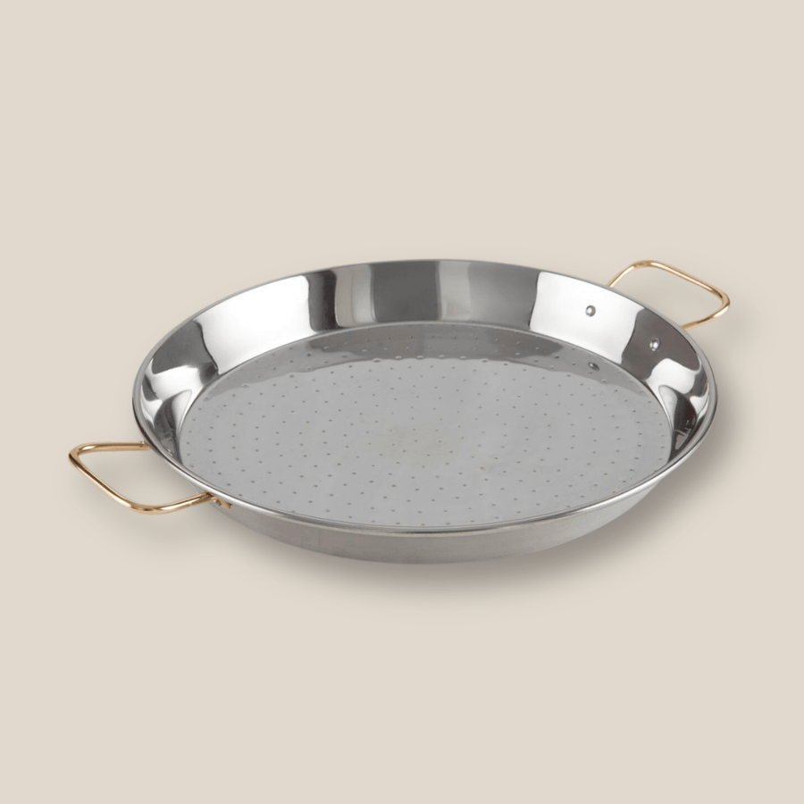 10 Serving Stainless Steel Paella Pan 42Cm/17In - The Spanish Table