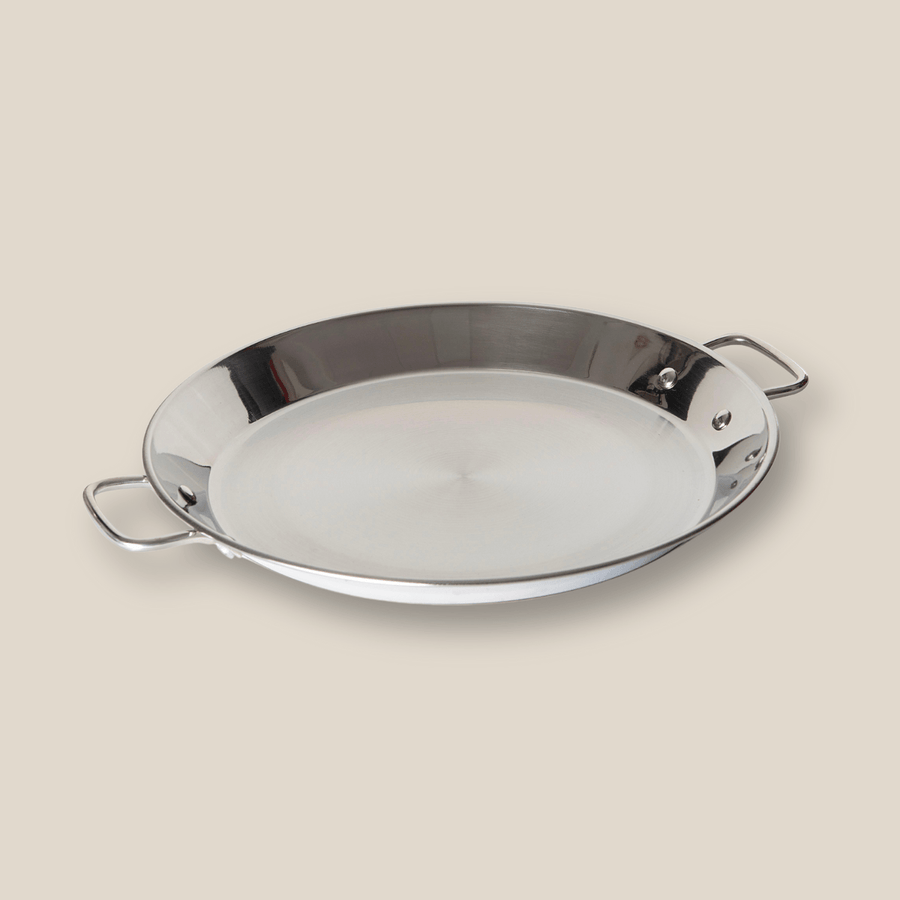 Guison 4 Serving Stainless Induction Paella Pan 28Cm/11In - The Spanish Table