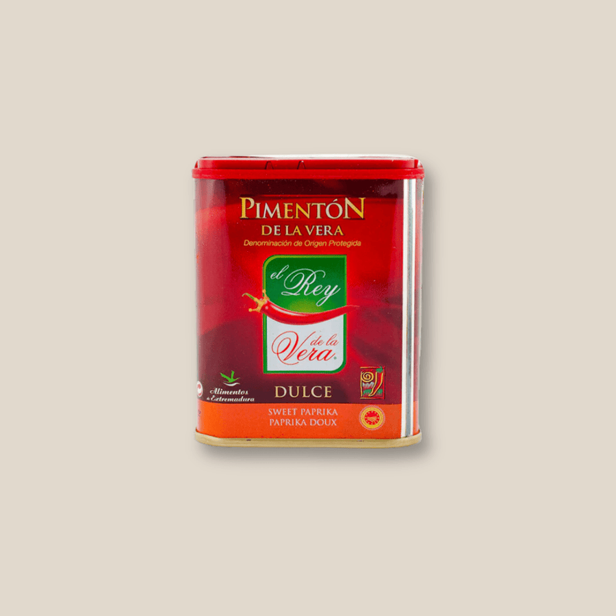 Rey De La Vera Sweet Smoked Paprika (Pimenton Dulce), 75G/ 2.6 Oz Tin - The Spanish Table