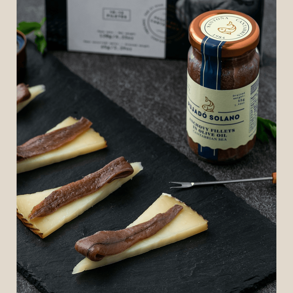Pujado Solano Anchovy Fillets In Olive Oil, 100 Gr Jar - The Spanish Table