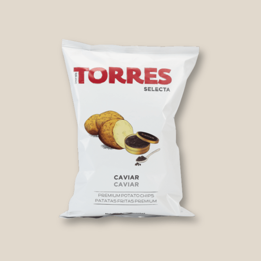Torres Potato Chips, Caviar, Large (110g) - The Spanish Table
