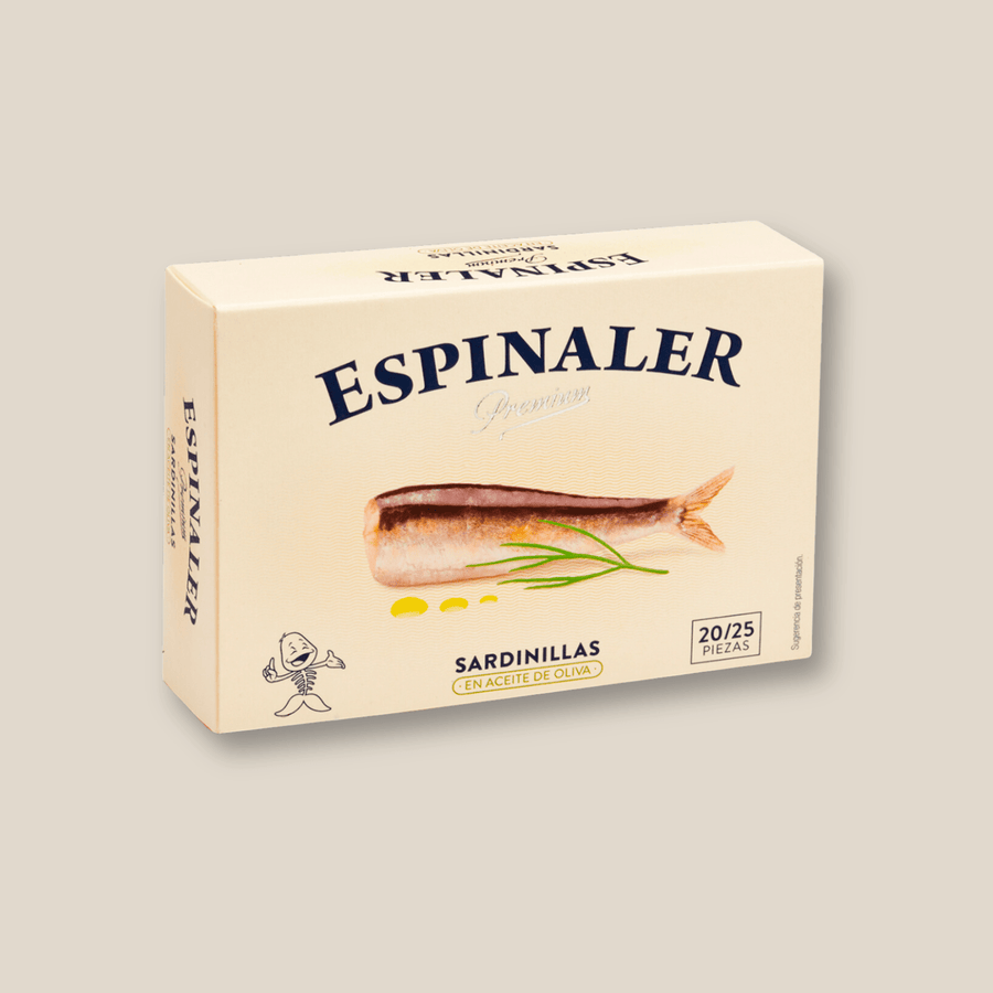 Espinaler Premium Baby Sardines 20/25 (Sardinillas) In Olive Oil - The Spanish Table