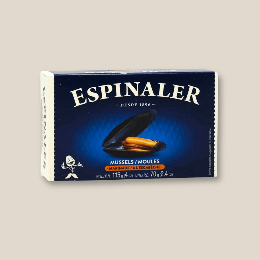 Espinaler Mussels In Escabeche 13/18 (Pickled Sauce) - The Spanish Table
