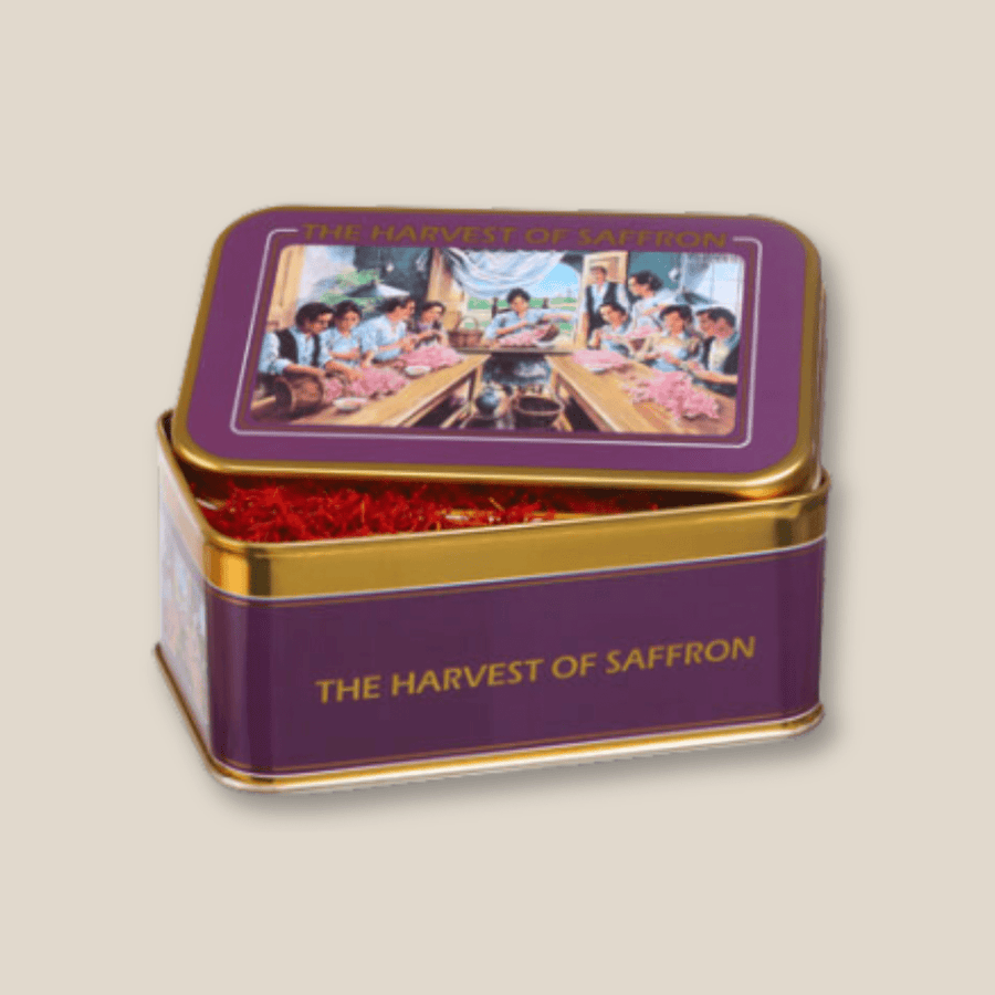 1 Oz La Mancha Saffron Threads, Metal Box - The Spanish Table