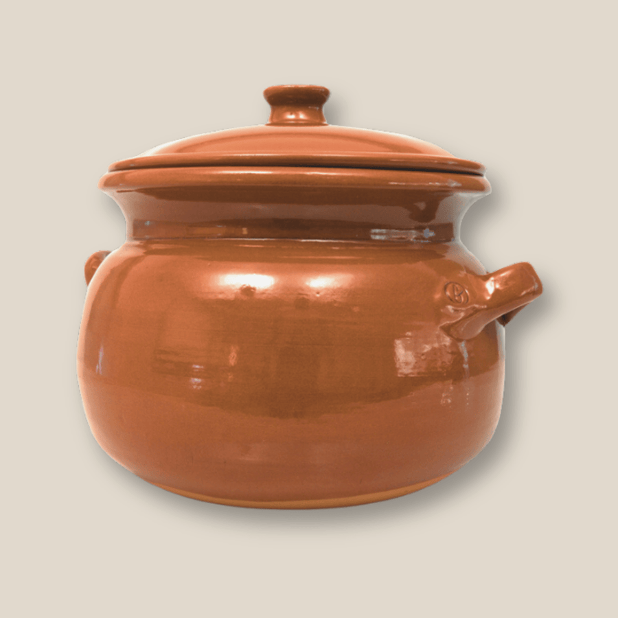 Olla (Bean Pot) Medium/3.5 Liter, Natural - The Spanish Table