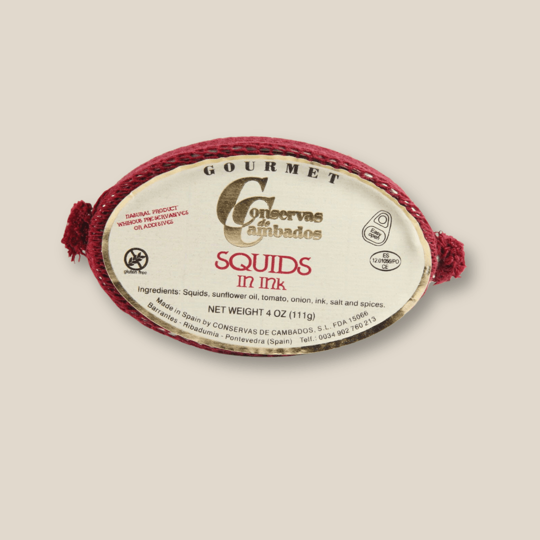 Cambados Squid In Ink (Calamares En Su Tinta), 111G/4 Oz - The Spanish Table