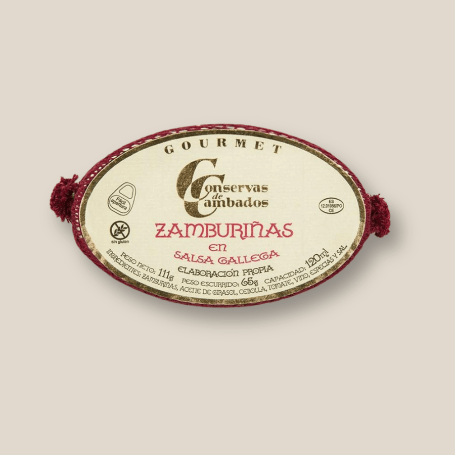 Cambados Small Scallops In Galician Sauce (Zamburinas En Salsa Gallega), 111G/4 Oz - The Spanish Table