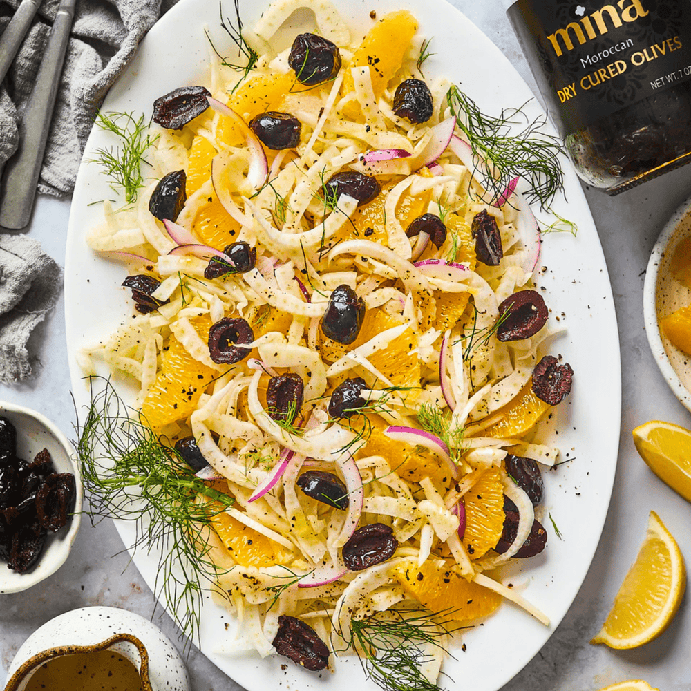 Mina Moroccan Dry Cured Black Olives 200g (7 oz) - The Spanish Table