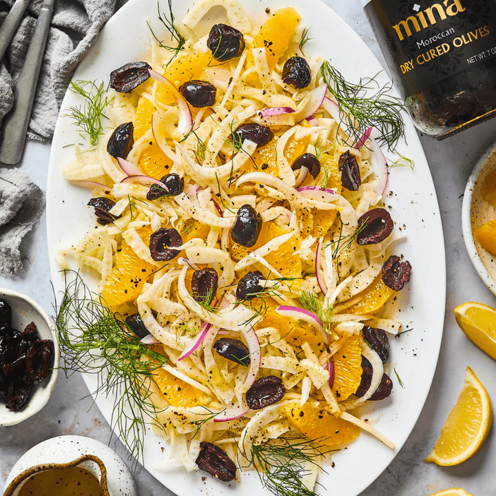 Mina Moroccan Dry Cured Black Olives 200g (7 oz) - The Spanish Table