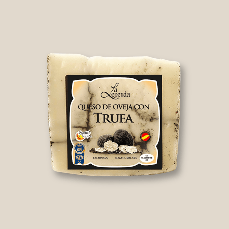 La Leyenda Sheep's Milk Cheese With Black Truffle, 200 gr/7 oz - The Spanish Table