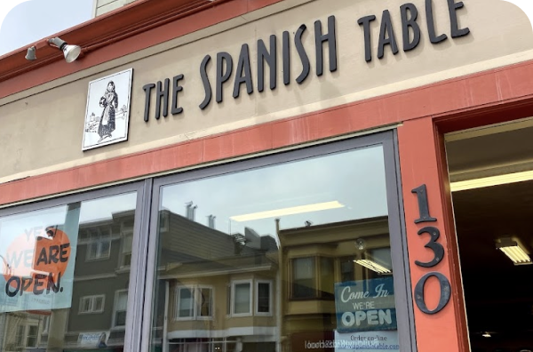 The Spanish Table store front at San Francisco, CA