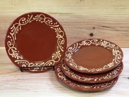 Decorated Tapas Plates, Mini Size, Set/4 - The Spanish Table