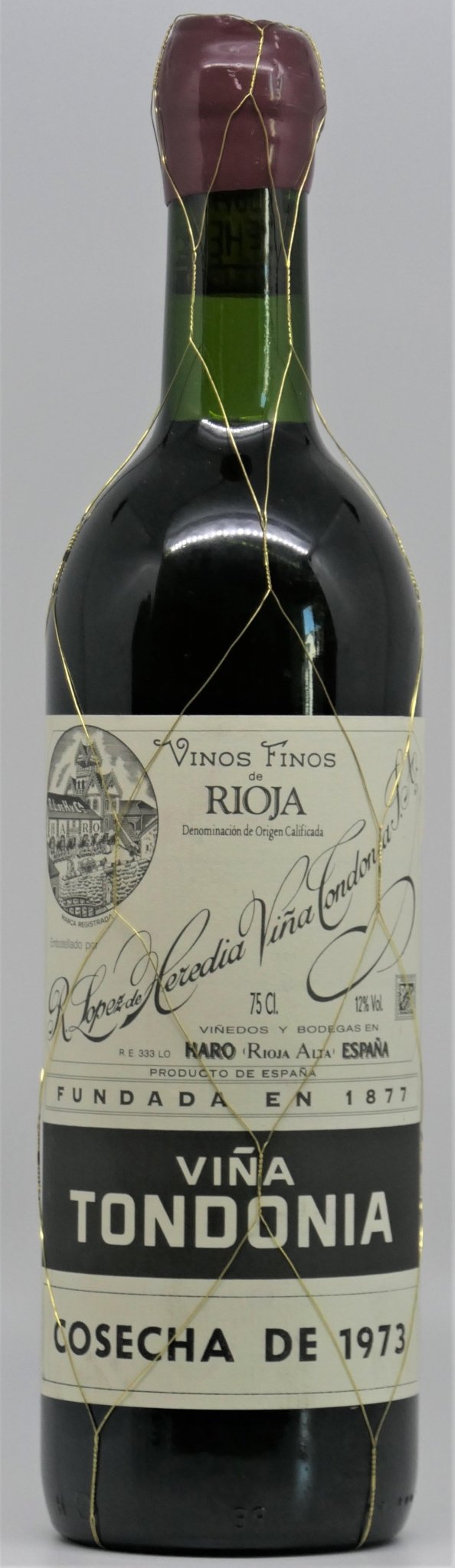 Lopez de Heredia Vina Tondonia Gran Reserva Rioja 1973 - The Spanish Table