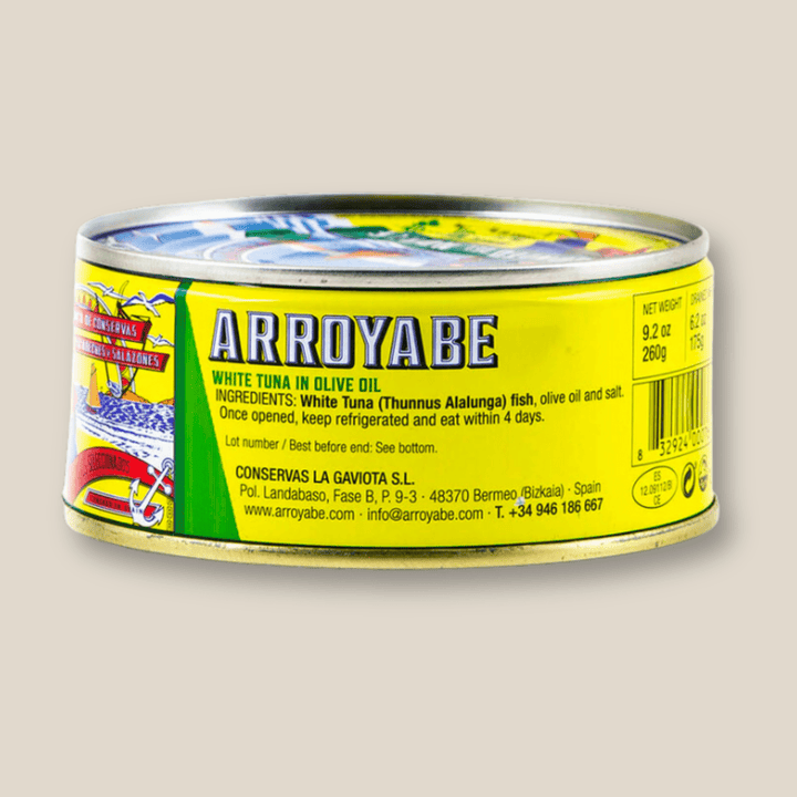 Arroyabe Bonito Tuna In Olive Oil 260g, Round Tin - The Spanish Table