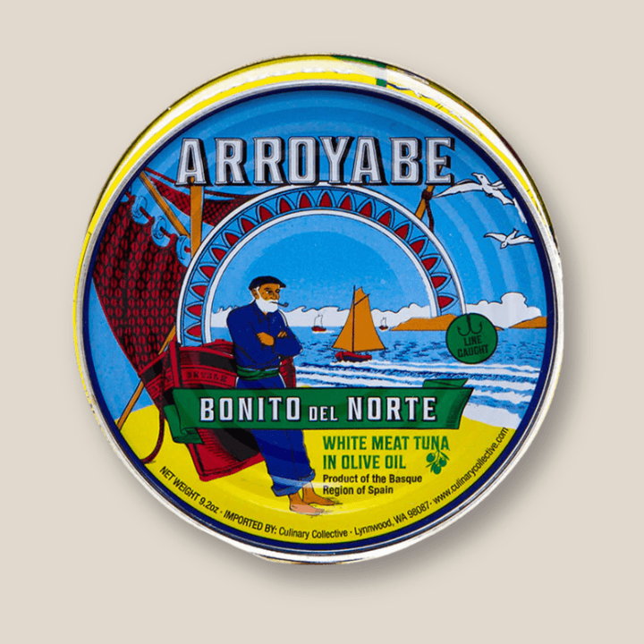 Arroyabe Bonito Tuna In Olive Oil 260g, Round Tin - The Spanish Table