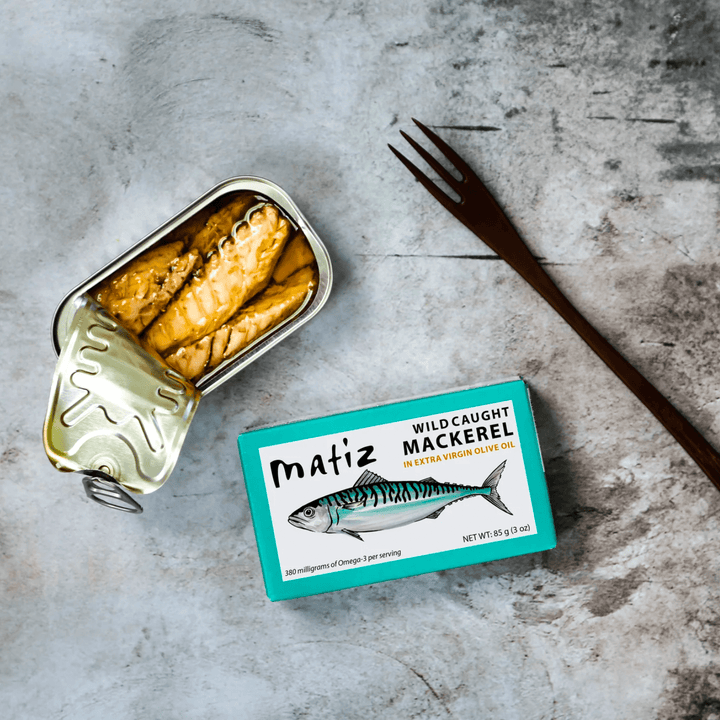 Matiz Wild Caught Mackerel in Organic Extra Virgin Olive Oil 85g (3 oz) - The Spanish Table