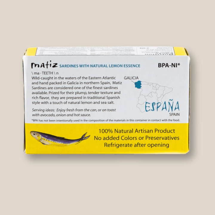 Matiz Sardines With Lemon - The Spanish Table