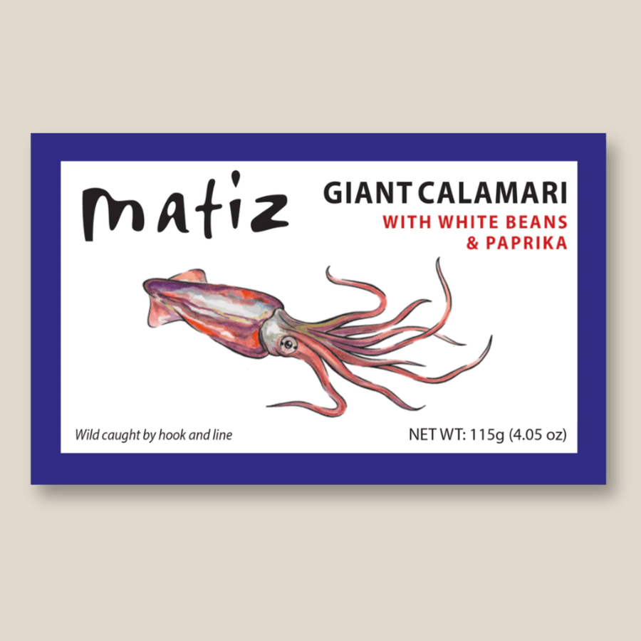 Matiz Giant Calamari with White Beans and Pimenton, - The Spanish Table