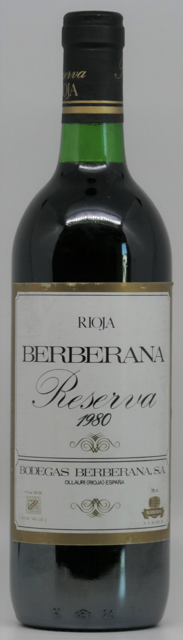 Berberana Reserva Rioja 1980 - The Spanish Table