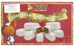 E. Moreno Alfajores De Almendra / Cinnamon-Almond Cookie Bars, 300 Gr / 10.6 Oz - The Spanish Table