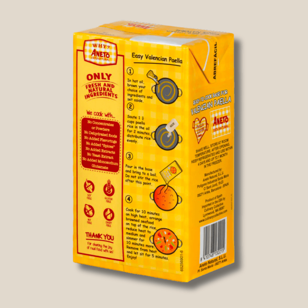 Aneto Cooking Base For Valencian Paella (Caldo Paella Valenciana) - The Spanish Table