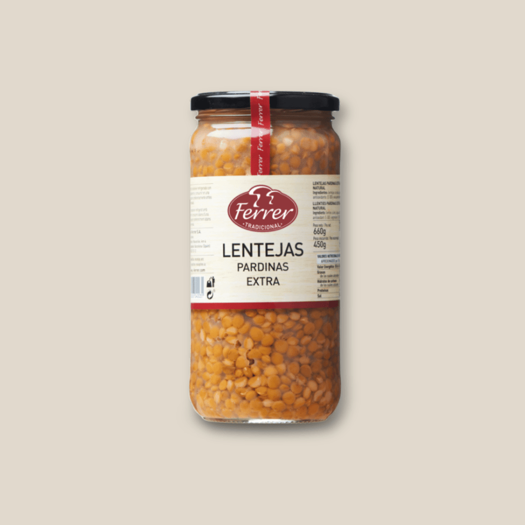Ferrer Cooked Pardina Lentils - 500 G (Drained) - The Spanish Table