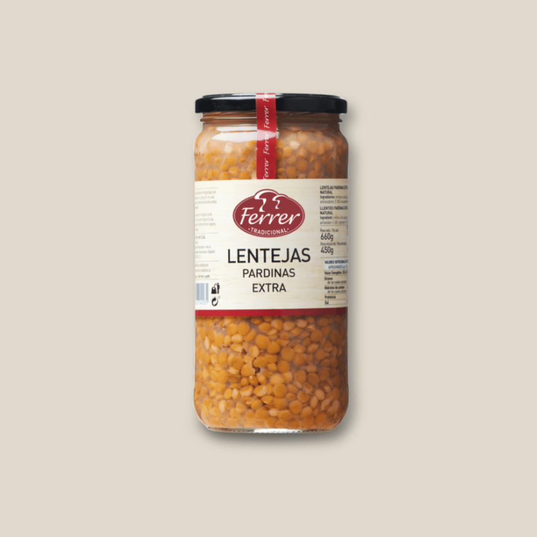 Ferrer Cooked Pardina Lentils - 500 G (Drained) - The Spanish Table