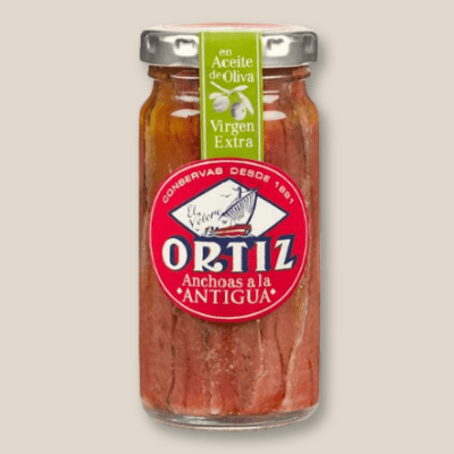 Ortiz Anchovy Fillets "A La Antigua" In Olive Oil, 100 Gr Jar - The Spanish Table