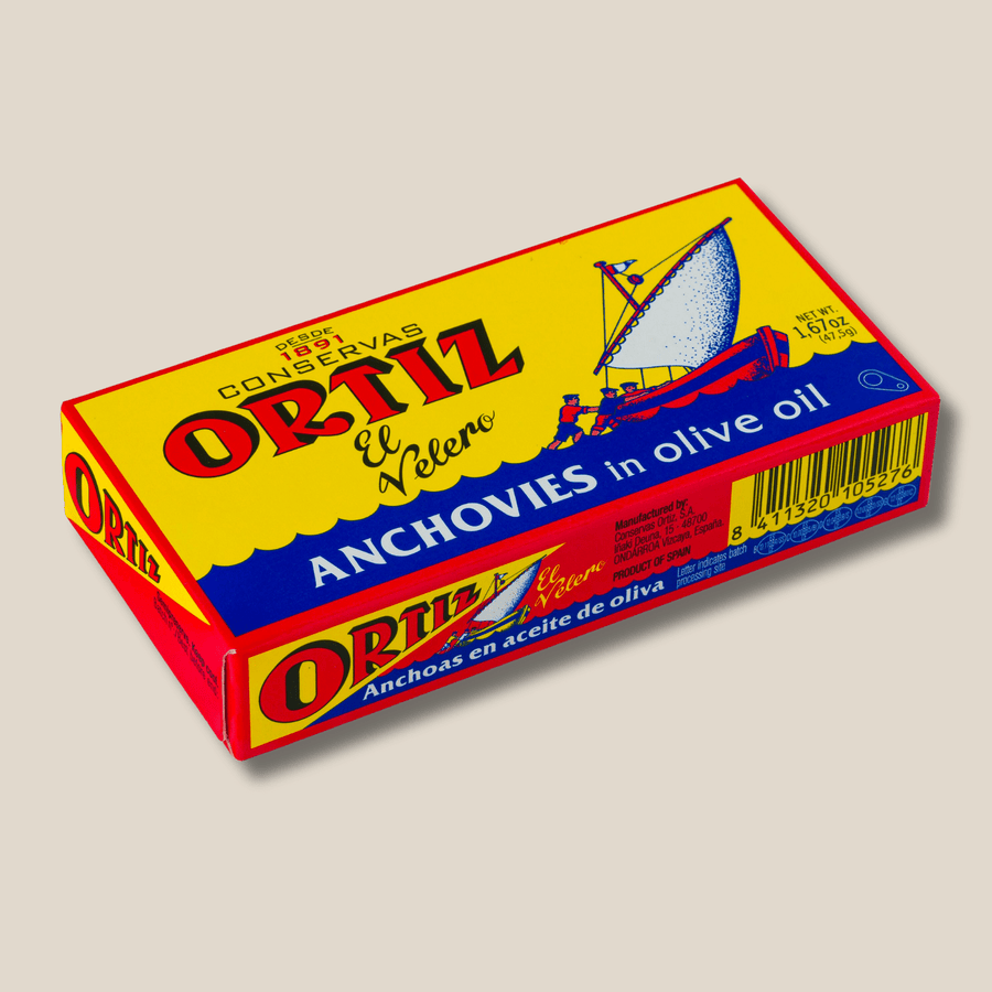 Ortiz Anchovy Fillets in Olive Oil, Tin - The Spanish Table