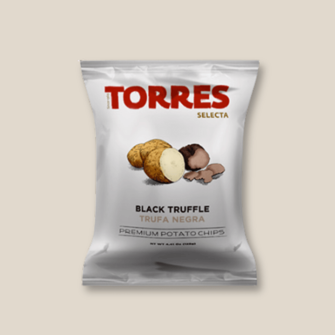 Torres Potato Chips, Black Truffle, Large (125g) - The Spanish Table