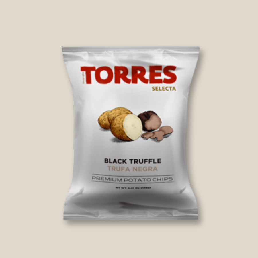 Torres Potato Chips, Black Truffle, Small (40g) - The Spanish Table
