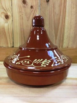 Decorated Tagine, 25Cm / 9.75" Diameter - The Spanish Table