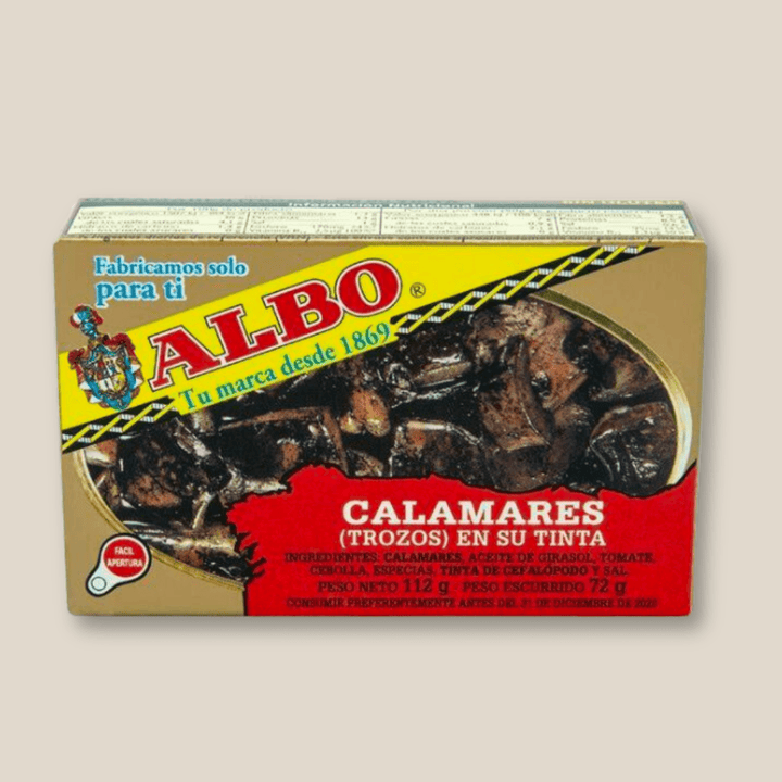 Albo Calamares Trozos En Su Tinta (Squid In Its Ink) - The Spanish Table