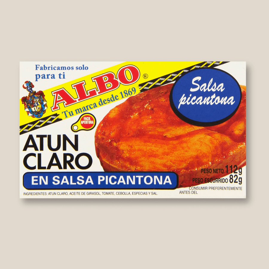 Albo Light Tuna In Hot Sauce, 112Gr / 4 Oz Tin - The Spanish Table