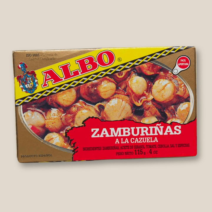 Albo Zamburinas a la Cazuela (Queen Scallops in Sauce) 115g (4oz) - The Spanish Table