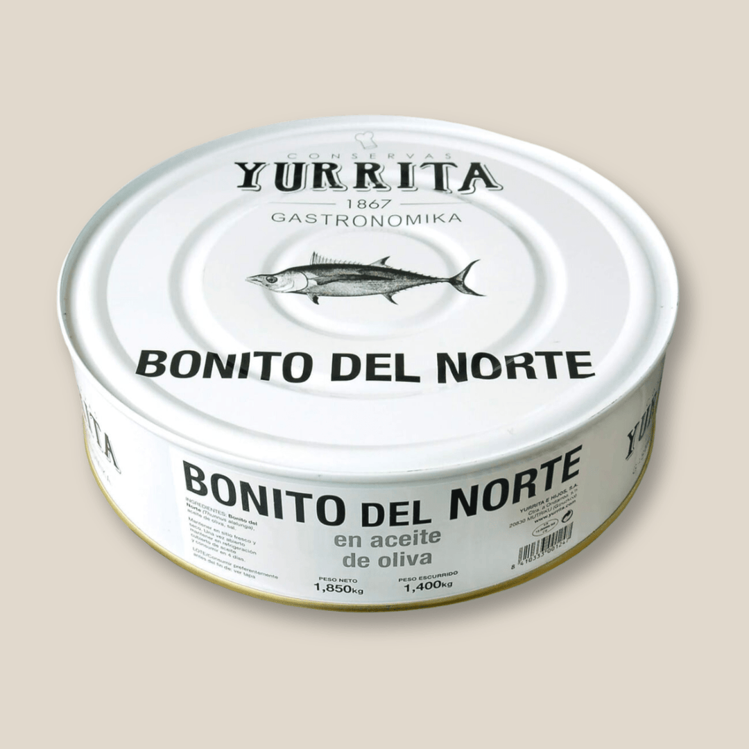 Yurrita Bonito del Norte Tuna in Olive Oil, 4 lb Tin - The Spanish Table