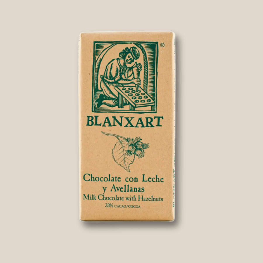 Blanxart Milk Chocolate With Hazelnuts Large 200gr/ 7 oz Bar - The Spanish Table