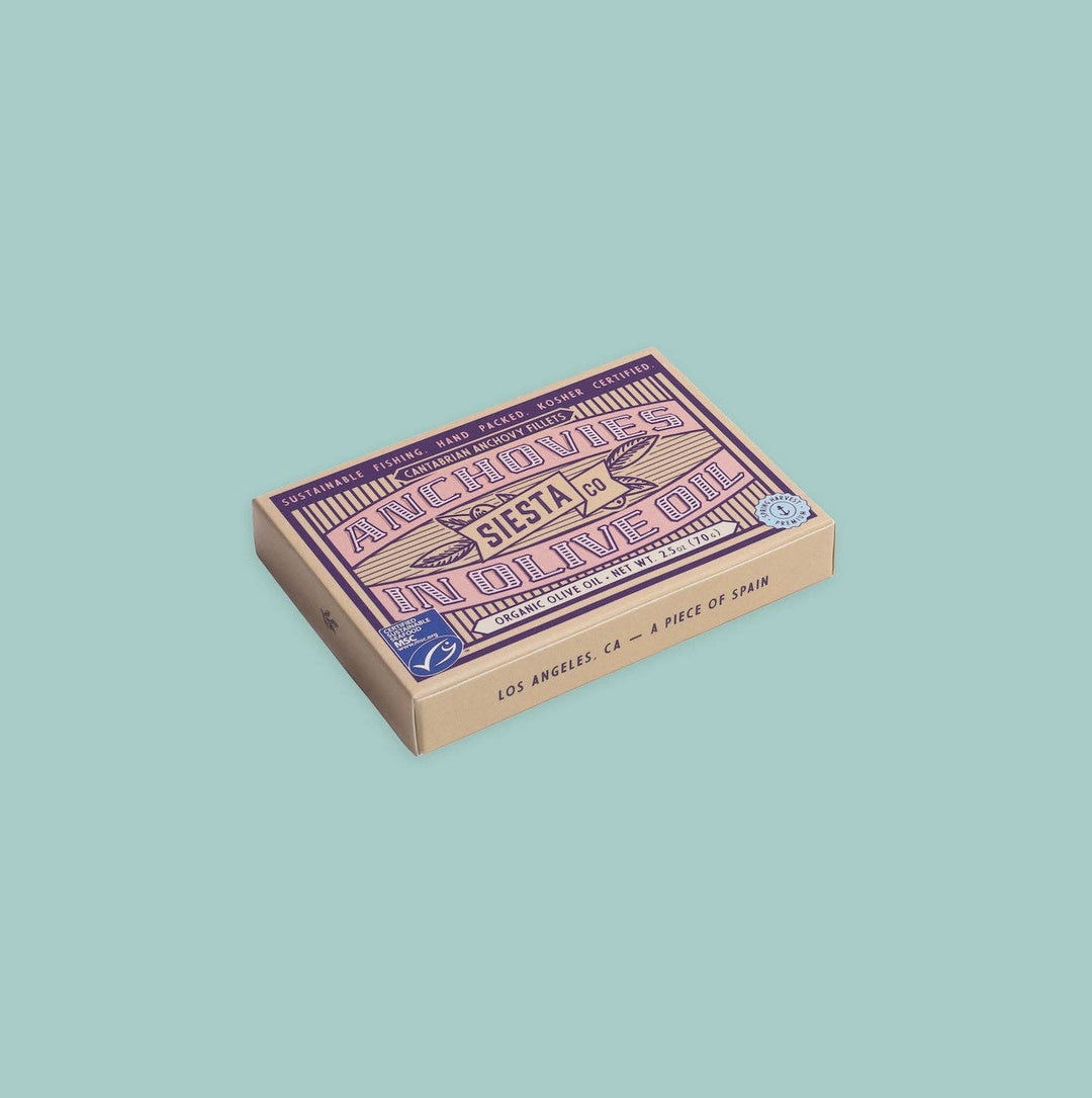 Cantabrian Anchovies in Organic Extra Virgin Olive Oil - 70g - The Spanish Table