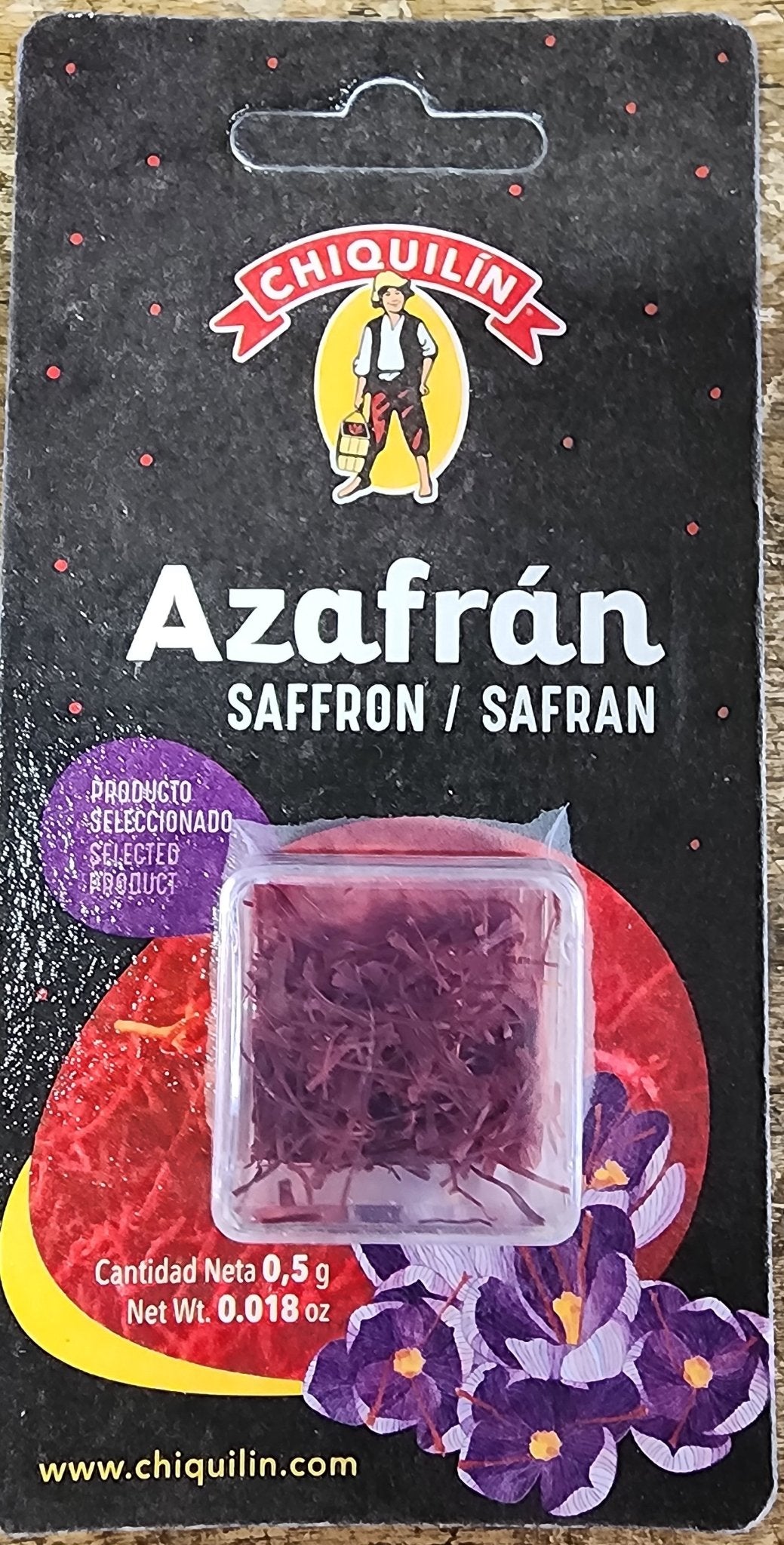 0.5 Gram Saffron, in plastic box, Chiquilin - The Spanish Table