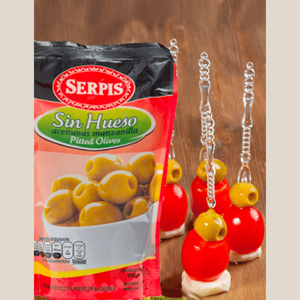 Serpis Manzanilla Green Pitted Olives Bag - The Spanish Table
